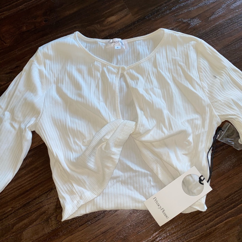 Brand new privacy please long sleeve crop
